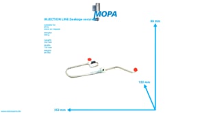 INJECTION LINE (leakage secured) - 5060702133 suitable for MTU engines