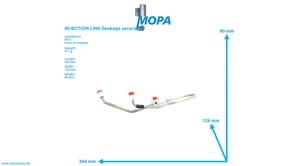 INJECTION LINE (leakage secured) - 5060702233 suitable for MTU engines