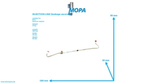 INJECTION LINE (leakage secured) - 5060702433 suitable for MTU engines INJECTION LINE (leakage secured) - 5060702433 suitable for MTU engines
