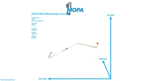 INJECTION LINE (leakage secured) - 5060702533 suitable for MTU engines