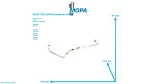 EINSPRITZLEITUNG (doppelwandig) - 5060702633 passend für MTU Motoren