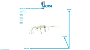 INJECTION LINE (leakage secured) - 5060704733 suitable for MTU engines