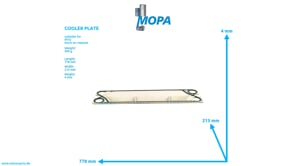 COOLER PLATE - 5062030199 suitable for MTU engines