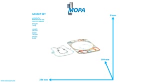 GASKET SET - 51009006570 suitable for MAN D engines