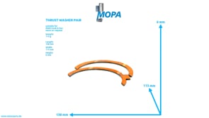 THRUST WASHER PAIR - 51011146120 suitable for MAN D engines THRUST WASHER PAIR - 51011146120 suitable for MAN D engines