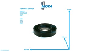VIBRATION DAMPER - 51022010131 suitable for MAN D engines
