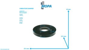 VIBRATION DAMPER - 51022010166 suitable for MAN D engines