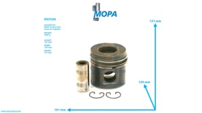 PISTON - 51025117113 suitable for MAN D engines