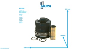 PISTON - 51025117330 suitable for MAN D engines