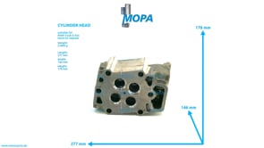 CYLINDER HEAD - 51031006745 suitable for MAN D-engines
