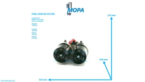 TWIN OIL FILTER - 51055017152 suitable for MAN D-engines