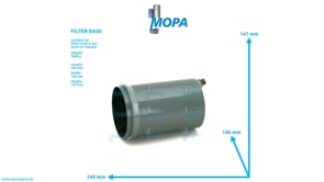 FILTER BASE - 51055026008 suitable for MAN D-engines