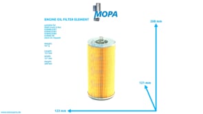 ENGINE OIL FILTER ELEMENT - 51055040104 suitable for MAN D engines ENGINE OIL FILTER ELEMENT - 51055040104 suitable for MAN D engines