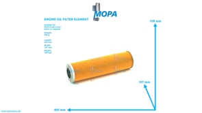 ENGINE OIL FILTER ELEMENT - 51055040114 suitable for MAN D-engines