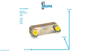 OIL COOLER - 51056010148 suitable for MAN D engines