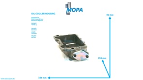 OIL COOLER HOUSING - 51056046005 suitable for MAN D-engines