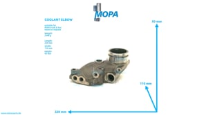 COOLANT ELBOW - 51063010916 suitable for MAN D-engines