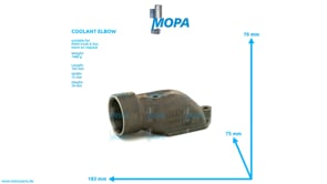 COOLANT ELBOW - 51063010918 suitable for MAN D engines