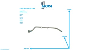 COOLING WATER LINE - 51063035161 suitable for MAN D-engines