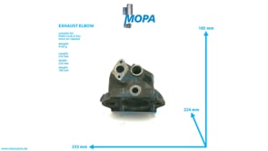 EXHAUST ELBOW - 51081010725 suitable for MAN D-engines
