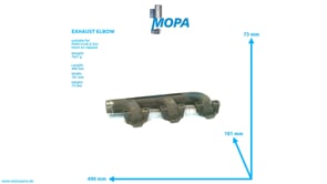 EXHAUST ELBOW - 51081010772 suitable for MAN D-engines
