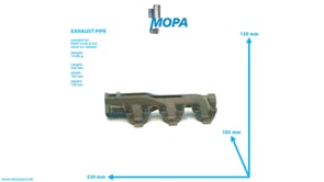 ABGASROHR - 51081020333 passend für MAN D-Motoren