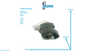 TURBOCHARGER - 51091007209 suitable for MAN D engines