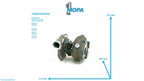 TURBOCHARGER - 51091007305 suitable for MAN D-engines