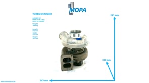 TURBOCHARGER - 51091007676 suitable for MAN D-engines