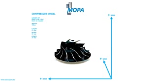 COMPRESSOR WHEEL - 51093020028 suitable for MAN D engines