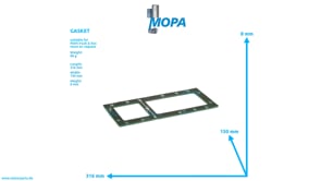 GASKET - 51099050035 suitable for MAN D engines