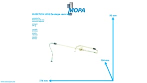 INJECTION LINE (leakage secured) - 51103020940 suitable for MAN D-engines