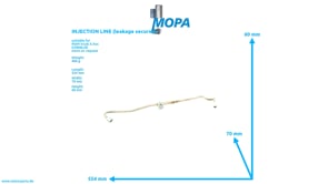 INJECTION LINE (leakage secured) - 51103030881 suitable for MAN D engines