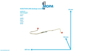 INJECTION LINE (leakage secured) - 51103030887 suitable for MAN D engines