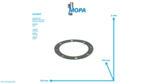 GASKET - 51159010036 suitable for MAN D engines
