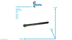 EXTERNAL HEX ROUND BOLT - 51900200470 suitable for MAN D-engines EXTERNAL HEX ROUND BOLT - 51900200470 suitable for MAN D-engines