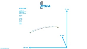 HOSE LINE - 51963410192 suitable for MAN D engines