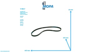 V-BELT - 51968200285 suitable for MAN D engines