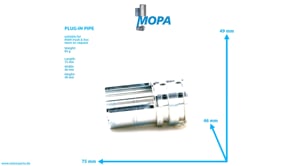 PLUG-IN PIPE - 51981820149 suitable for MAN D-engines
