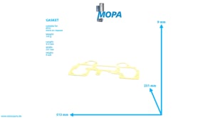GASKET - 5321420280 suitable for MTU engines GASKET - 5321420280 suitable for MTU engines