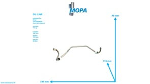 OIL LINE - 5361800119 suitable for MTU engines