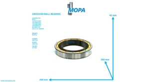 GROOVED BALL BEARING - 5509810725 suitable for MTU engines GROOVED BALL BEARING - 5509810725 suitable for MTU engines