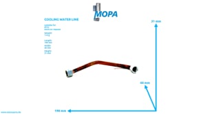 COOLING WATER LINE - 5512004952 suitable for MTU engines