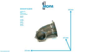 EXHAUST ELBOW - 5531422201 suitable for MTU engines EXHAUST ELBOW - 5531422201 suitable for MTU engines