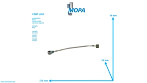 VENT LINE - 5532002558 suitable for MTU engines