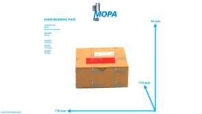 MAIN BEARING PAIR - 5550307540 suitable for MTU engines