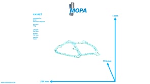 GASKET - 5552033180 suitable for MTU engines