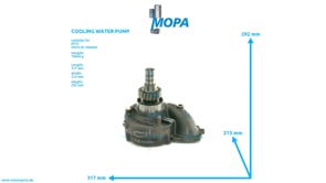 KUEHLWASSERPUMPE - 5592001001 passend für MTU Motoren