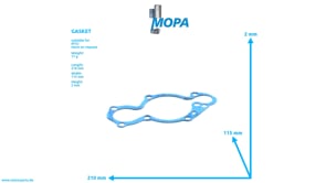 GASKET - 5600510180 suitable for MTU engines