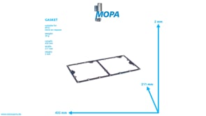 GASKET - 5600513580 suitable for MTU engines